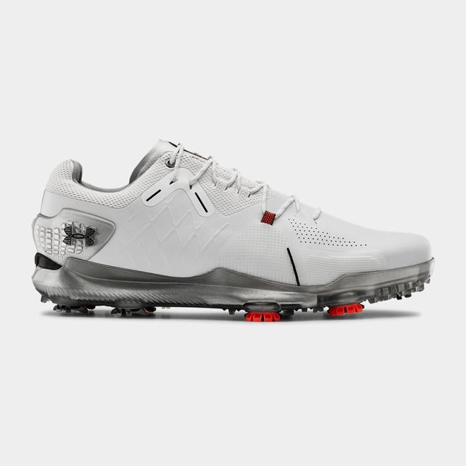 Under Armour Spieth 4 Wide E GORE-TEX® - Panske Golfove Topanky - Biele/Metal Strieborne